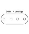 Outlet: 54cm / 22W 2G11-STAND54 LED-rør, 2G11