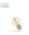 E27 5,5W LED kronepære filament - G45, 700lm, 4000K, 300° spredning, erstatter 55W