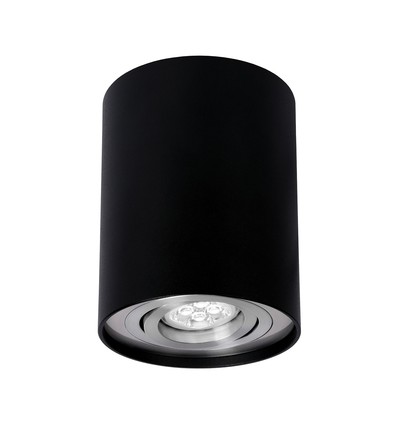 Chloe GU10 IP20 Rund Sort/Sølv Justerbar Spot uten lyskilde