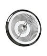 GU10 10W LED-spot - AR111, 20° spredning, 5 års garanti, sort hus