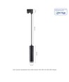 MADARA MINI RING GU10 PENDEL FOR SKINNE 3F 230V IP25 FI55*200MM SORT