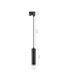 MADARA MINI RING GU10 PENDEL FOR SKINNE 3F 230V IP25 FI55*200MM SORT
