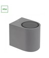 GU10 taklampe for påbygging, IP54 - Sort/grå, utendørs/innendørs, max 6W LED, uten lyskilde