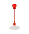 24W LED taklampe med rød ledning - 2000lm, 3000K, varm hvit