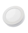 12W Ø17cm LED innfellingspanel - 6000K, hvit kant, 120 grader, IP20 innendørs