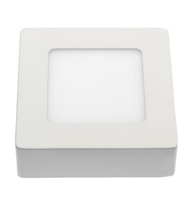 6W 12x12cm LED påbygningspanel - 3000K (Varm hvit)
