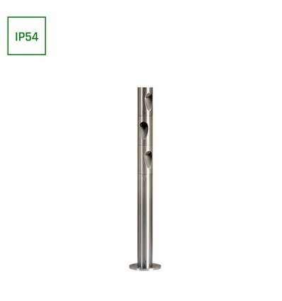 3W Ø4,2cm utendørs hagelampe - IP54, rund, varm hvit, høyde 40cm, inkl. lyskilde