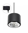 CHLOE AR111 1-fase skinnespot til GU10 - Sort, uten lyskilde, IP20
