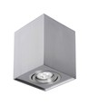Chloe GU10 takspot - Firkantet, sølv, aluminium, IP20 innendørs, uten lyskilde