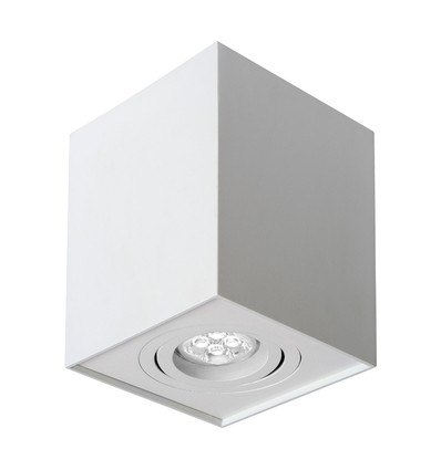 Chloe GU10 - IP20, firkantet, hvit, justerbar spot, uten lyskilde