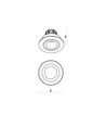 Fiale II LED spot 6W, COB 38°, 230V, kald hvit, børstet aluminium ring