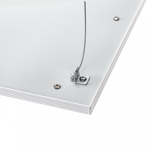 Wireoppheng for 60x60 og 30x120 LED-paneler - 4 stk. sett, 100cm, sølv