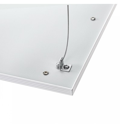 Wireoppheng for 60x60 og 30x120 LED-paneler - 4 stk. sett, 100cm, sølv
