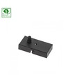 Sort monteringsboks i stål - 102x52x22 mm, IP20, 5 års garanti
