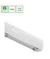 60cm 24W Limea LED armatur - IP65, 2400lm, 4000K, transparent deksel, garasje/verksted