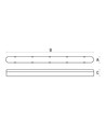 60cm 24W Limea LED armatur - IP65, 2400lm, 4000K, transparent deksel, garasje/verksted