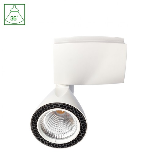 30W LED skinnespot - hvit, 6000K (Kald hvit)