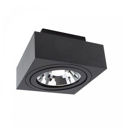 Mirora AR111 Overflate GU10 - 250V, IP20, 145x145x85mm, Svart, Firkantet, Justerbar, Spot, Uten Lyskilde