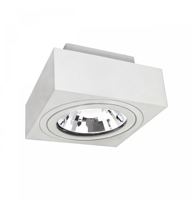 MIRORA AR111 Overflate GU10 - uten lyskilde, 250V, IP20, 145x145x85mm, hvit, firkantet, justerbar, spot