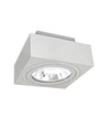 AR111 GU10 påbygningsspot, hvit - Firkantet, justerbar, 14,5 x 14,5 x 8,5 cm, uten lyskilde