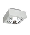 MIRORA AR111 Overflate GU10 - uten lyskilde, 250V, IP20, 145x145x85mm, hvit, firkantet, justerbar, spot