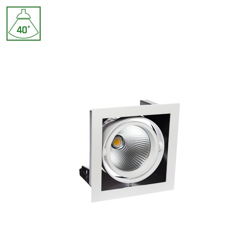 MODERN-DAY innfellingsspot 27W - 1x1LED, COB Citizen, 40°, 700mA, IP20, Varm hvit