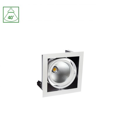 MODERN-DAY innfellingsspot 27W - 1x1LED, COB Citizen, 40°, 700mA, IP20, Varm hvit