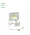 20W lyskaster med sensor - IP44, varmhvit, hvit, med sensor