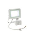 20W lyskaster med sensor - IP44, varmhvit, hvit, med sensor