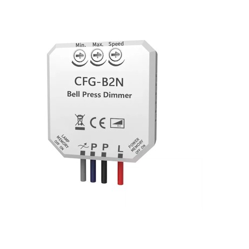 Inline LED Innbyggings Dimmer - Push-dim, Minne, 200W