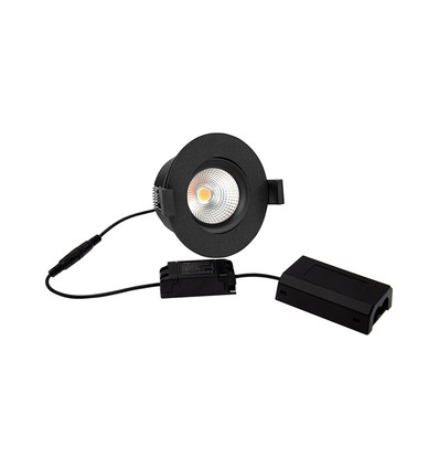 D8 Tilt360 LED downlight RA97 - 3000K, Sort