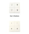 Lightbee ZigBee-kontakt til FUGA - Utskiftbare taster