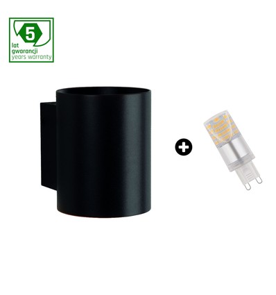 Sett: Squalla G9 Rør + 4W LED pære - 6000K (Kald hvit)