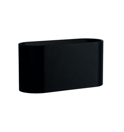 Squalla G9 vegglampe - Sort, aluminium, IP20 innendørs, uten lyskilde
