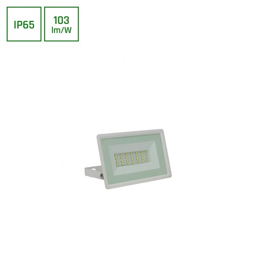 20W LED lyskaster - 2050lm, IP65, 6000K, kald hvit, utendørs