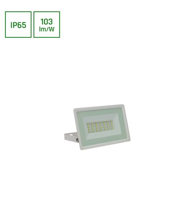 20W LED lyskaster - Hvit, arbeidslampe, IP65 utendørs