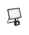 30W LED lyskaster med sensor - 6000K (Kald hvit), sort