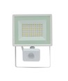 50W Noctis Lux 3 LED lyskaster med sensor - 4000K, IP44, hvit, utendørs