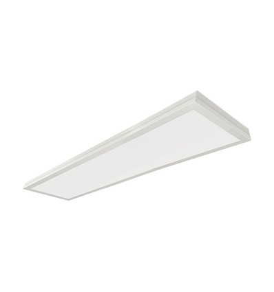 120x30 LED-panel, 40W - 110lm/W, innebygd i hvit ramme