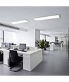 120x30 LED-panel, 40W - 110lm/W, innebygd i hvit ramme