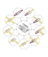 LED-stripe 8 i 1 samler - 8mm, enkel farge, IP20, 5V-24V
