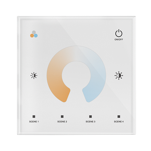 LEDlife rWave CCT dimmer / kontroller til vegg - dim + CCT, 12V-24V