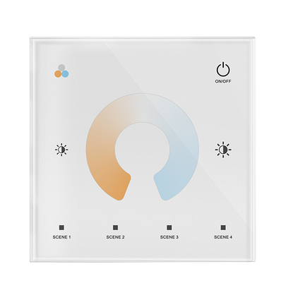 LEDlife rWave CCT dimmer / kontroller til vegg - dim + CCT, 12V-24V