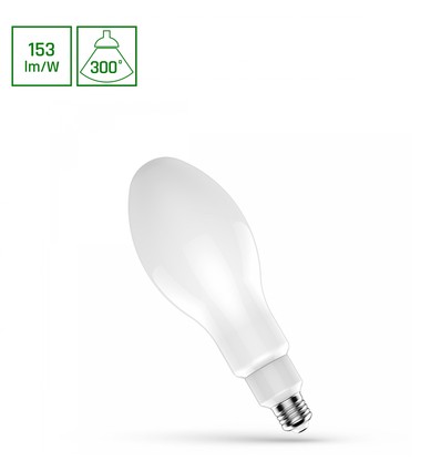 E27 36W LED-pære - 360°, mattet glass