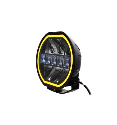 144W 9'' Beam HEXA - E-godkjent, LED fjernlys, dual posisjonslys, arbeidslampe