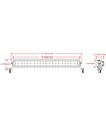 200W Bar Combo, LED-lysbjelke - E-godkjent, dual posisjonslys, arbeidslampe
