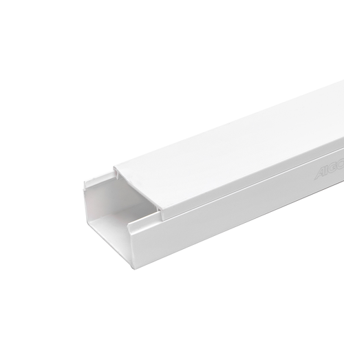 PVC Kabelkanal 40x25mm - Hvit, 2 meter med lim