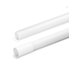 PVC elektrisk rør Ø16mm - 2 meter med skjøt, hvit