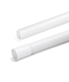 PVC elektrisk rør Ø25mm - 2 meter med skjøt, hvit