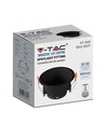 MR16 eller GU10 Downlight, blender ikke - Uten lyskilde, sort, Hull: Ø8,3 cm, Mål: Ø9,3 cm